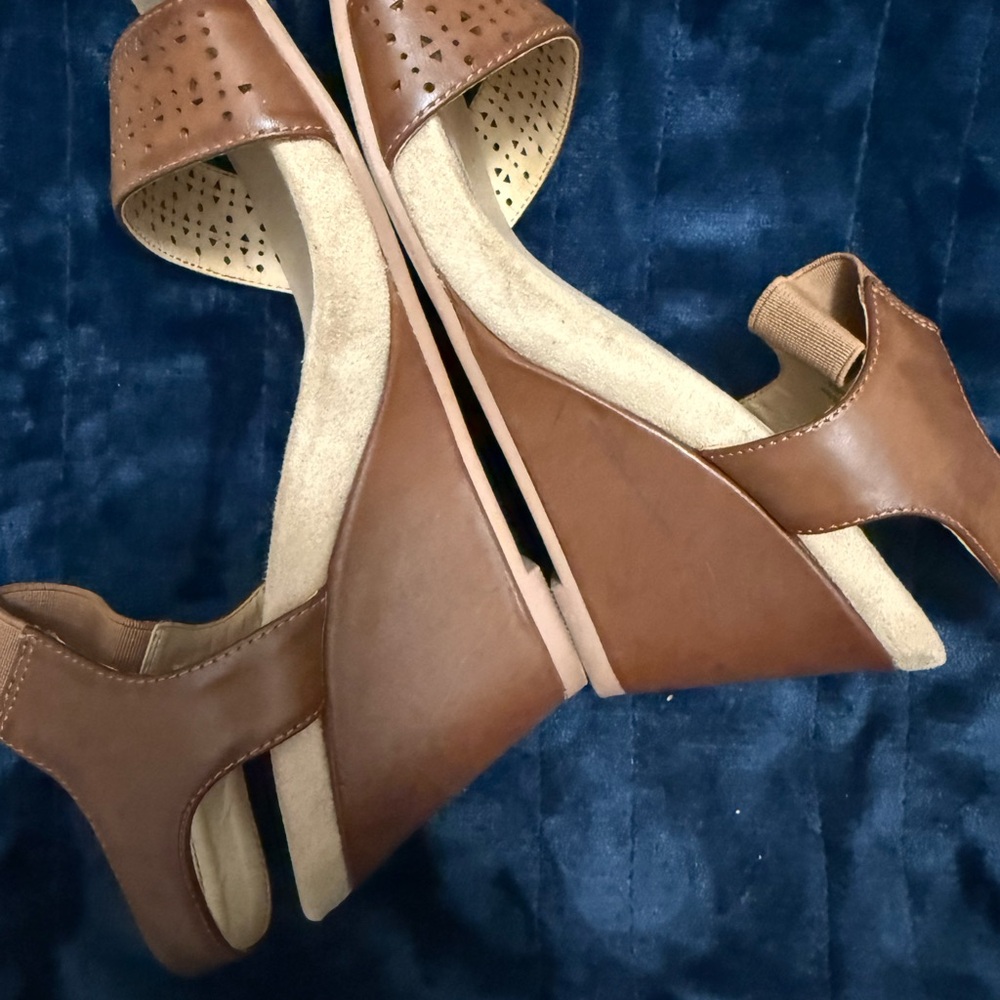 Brown Women's Wedge Sandals